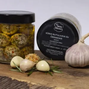 Kulki serowe w oleju czosnkowym