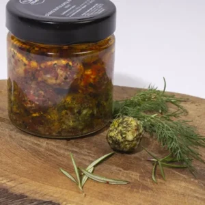 Kulki serowe w oleju z ziołami, 200g